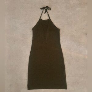 Green Halter Dress